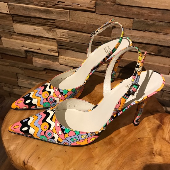 Stuart Weitzman Patent Leather Slingback Pumps - Picture 1 of 8